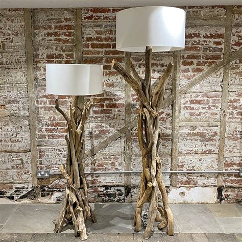 Branched Driftwood Floor Lamps By Doris Brixham