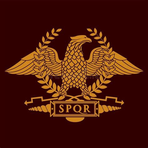 Roman Eagle Symbol Of Roman Empire Vector Illustration Roman Legion