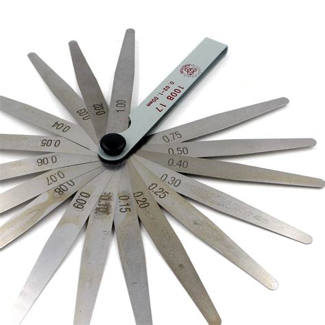 Feeler Gauge Set 17 Blades Metric Measuring Tool R002 1mm Ebay