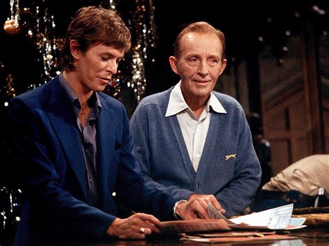 David Bowie And Bing Crosby On Set For Their Little Drummer Boy Duet