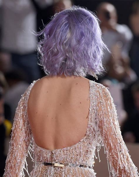 Katy Perrys Lavender Bob From The Back Katy Perry Katy Perry