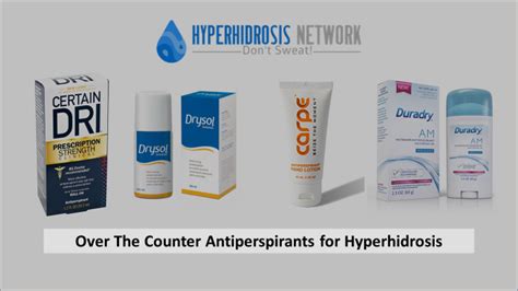 Over The Counter Antiperspirants A Brief Guide Hyperhidrosis Network