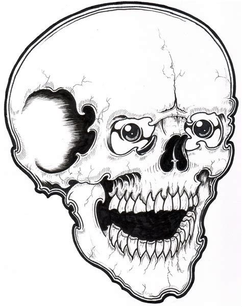 Color this scary skull, surrounded by pumpkins, with in background : Free Printable Skull Coloring Pages For Kids
