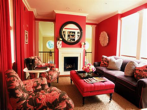 Decorating Ideas Red Walls Living Room Yellow And Red Decor Idea View