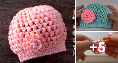 Gorro En Crochet Punto Puff Paso A Paso ¡muy Fácil ⋆ Manualidades