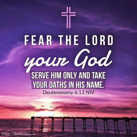 Fear The Lord Your God I Live For Jesus