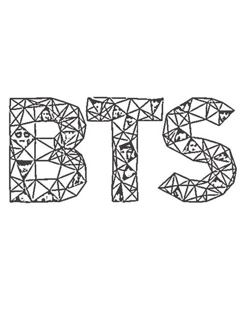 Logo De Bts Para Colorear Image To U