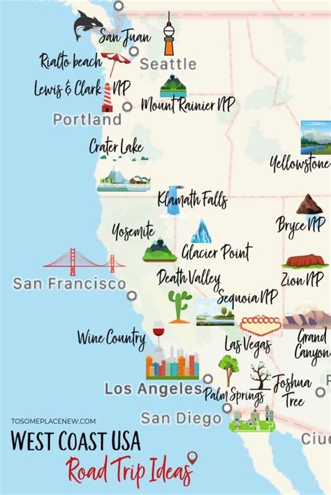 16 epic west coast usa road trip ideas itineraries tosomeplacenew california travel road
