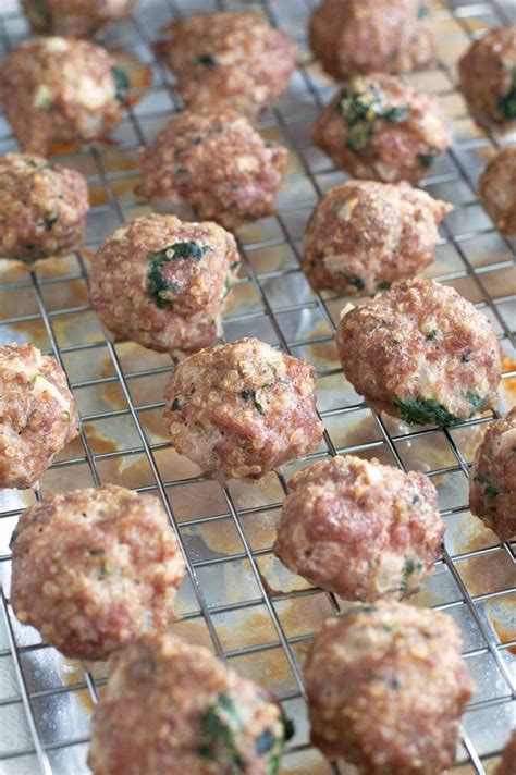 Turkey Quinoa Spinach Meatballs Are A Flavorful Protein Packed Meal