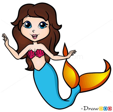 How To Draw Cute Mermaid Mermaids