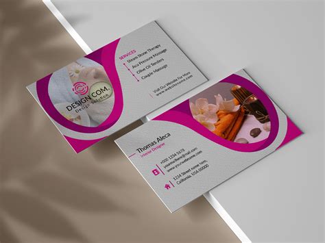 Beauty Spa Business Card Design By Mgaindesigner On Dribbble