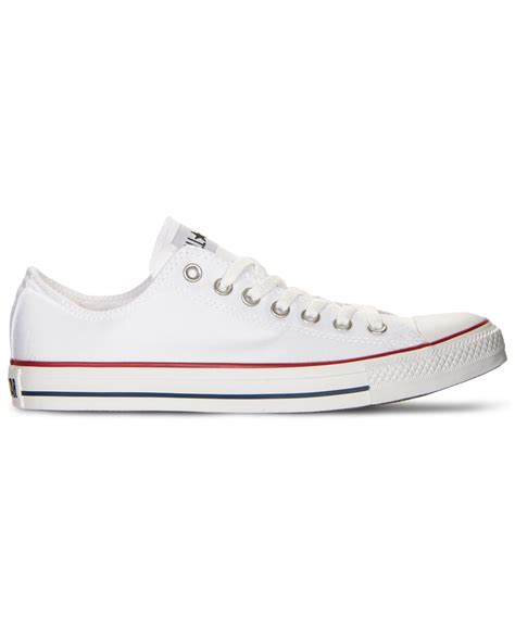 Converse Mens Chuck Taylor Low Top Sneakers From Finish Line In White