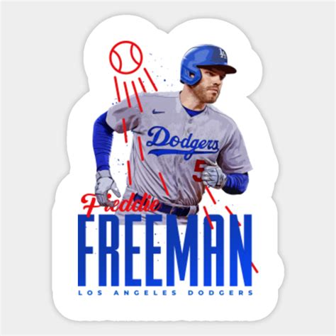 Freddie Freeman Freddie Freeman Los Angeles Dodgers Sticker Teepublic