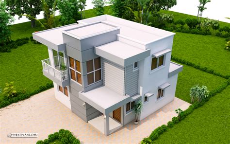 This style, established in the 1920s, differs from contemporary. Ernesto - Compact 4-Bedroom Modern House Design | Pinoy ePlans