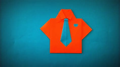 Origami Shirt How To Make A Paper Shirt And Tie Diy Easy Origami