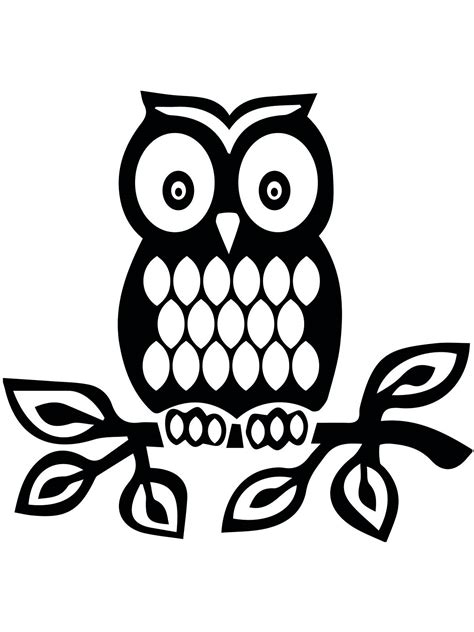 Free Owl Stencil Printable Printable Templates