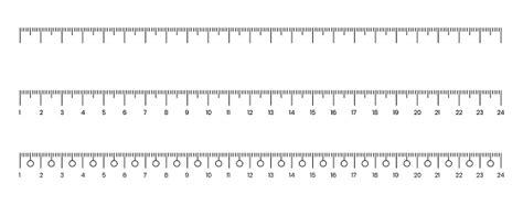 Misurare La Scala Di Centimetri E Millimetri Con I Numeri Per Il