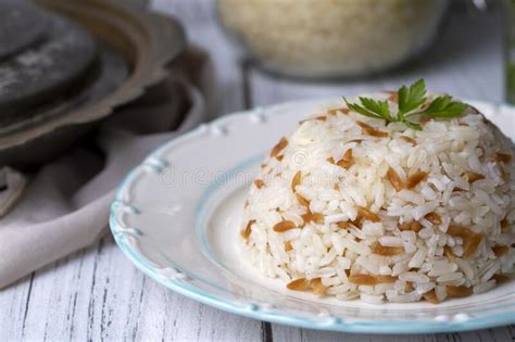Traditional Delicious Turkish Food Turkish Style Rice Pilaf Turkish