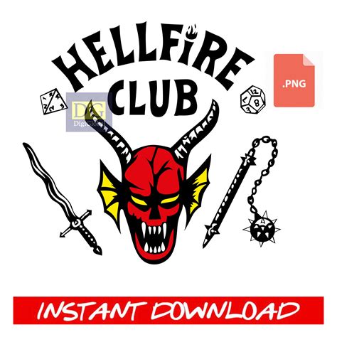 Hellfire Club Stranger Things season 4 PNG SVG | Etsy