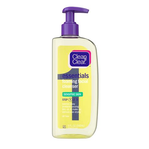 Clean And Clear Essentials Foaming Face Wash For Sensitive Skin 8 Fl Oz