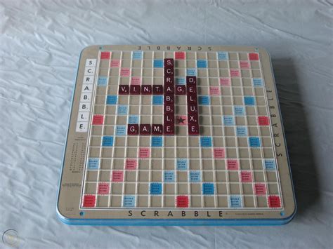 Scrabble Deluxe Edition 1960s Turntable Board Game Complete Selchow