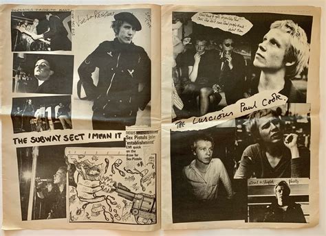 sex pistols 1976 ‘anarchy in the uk tour newspaper program aka anarchy no 1 designed by