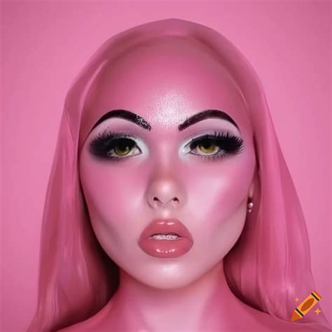 dusty pink latex pink panther head