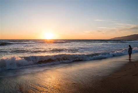 Sunset Silhouette Zuma Beach Malibu California Flickr