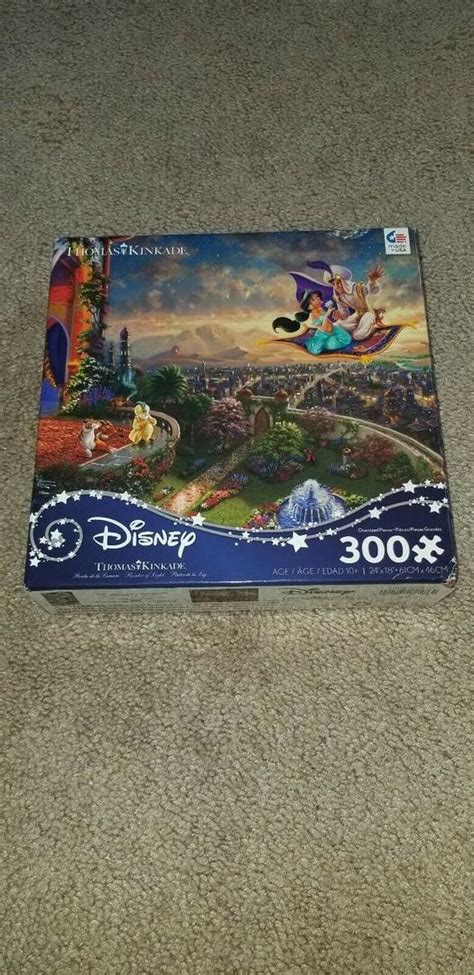 New Ceaco Thomas Kinkade Disney Aladdin Puzzles 300 Pieces 2076121421