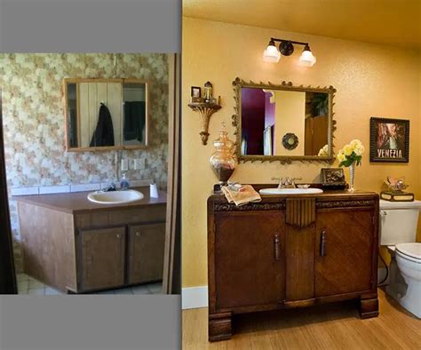 Mobile Home Remodel Before And After House Furniture