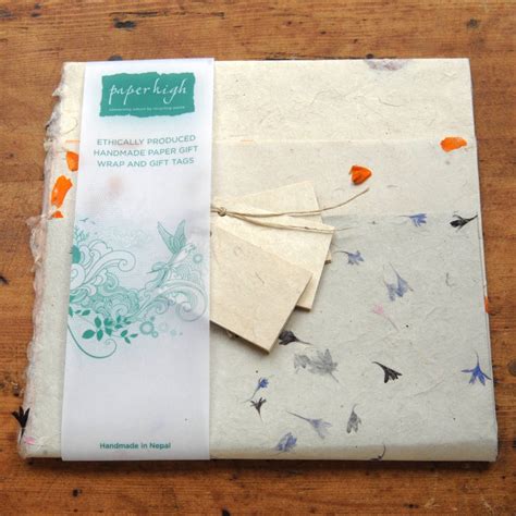 Fair Trade Lokta Paper Three Sheet T Wrap Packs By Paper High