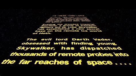 Star Wars Intro Text