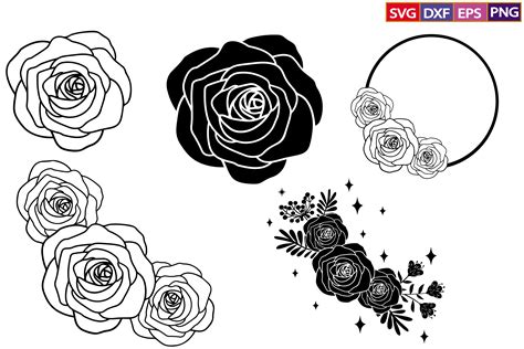 Rose SVG Rose Flower SVG Bundle Graphic By Dev Teching Creative Fabrica