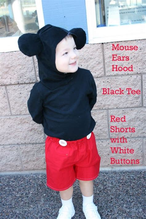 Halloween On A Budget Quick And Easy Mickey Mouse Costume
