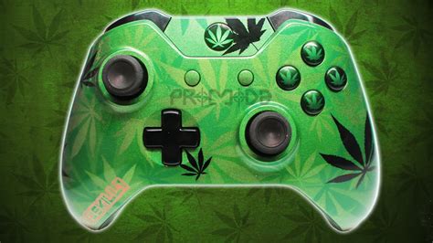 Weed Camo Custom Airbrushed Xbox One Controller