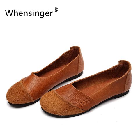 Whensinger 2017 New Arrival Woman Shoes Slip On Ladies Brand Flats