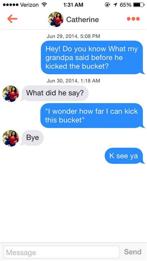 In the age of tinder, hooking up and getting yourself a date has never been so easy. 23 Funniest Tinder Conversations Ever - Funny Gallery | eBaum's World