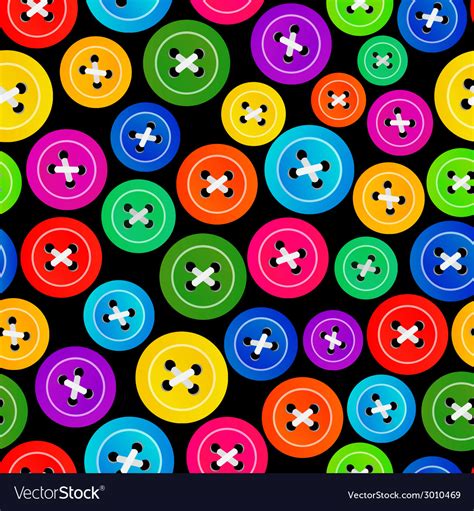 Seamless Pattern With Colored Buttons Royalty Free Vector