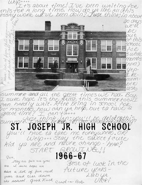 Jr High Yearbook 1966 67 Sjhs Class Of 1970