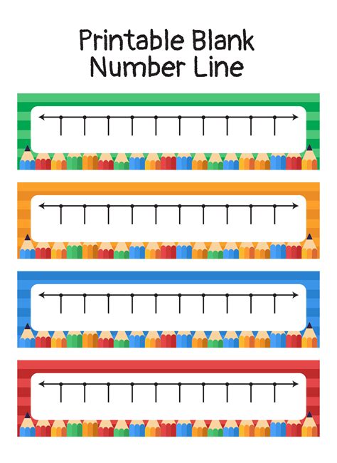 Printable Blank Number Line 1 10 Printablee