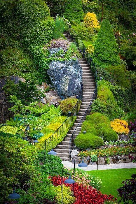 Butchart Gardens Vancouver Bc Garden Stairs Beautiful Gardens