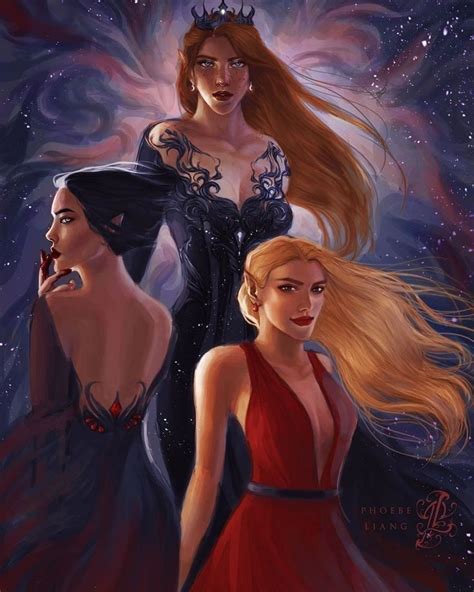 Feyre Amren And Mor A Court Of Mist And Fury A Court Of Wings And