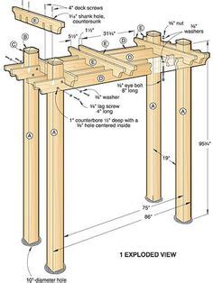 Free building plan with step by step drawings and lots of detailed photos. Diy Grape Trellis Plans - WoodWorking Projects & Plans