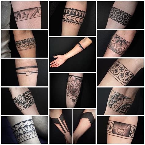 Armbands For One And All Tribal Dotwork Linework Japanese