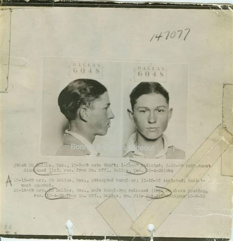 Clyde Barrow Mug Shot Hes Just A Kid Bonnie Clyde