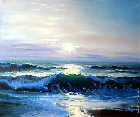 Seascape Oil Painting On Canvas Morning On The Sea