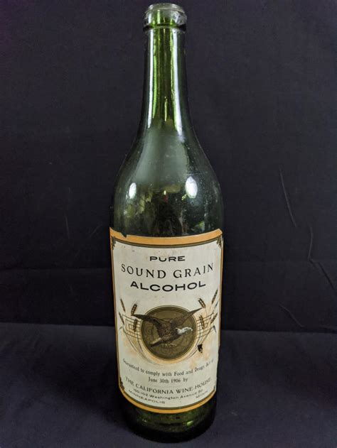 Sold At Auction 1 Quart Pure Sound Grain Alcohol Bottle Minnesota