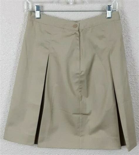 Classroom Girls Khaki Pleated Uniform Skirt Size 12 Nwt P47 Ebay