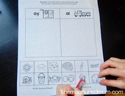 Worksheets For Ai And Ay Words The Measured Mom
