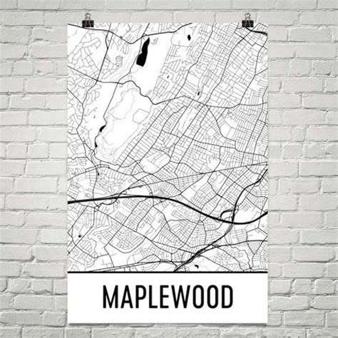 Maplewood Map Maplewood Art Maplewood Print Maplewood